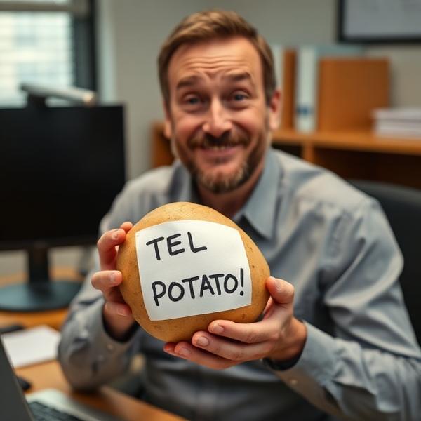 Happy customer reaction 2 unboxing a personalized PotatoPost potato
